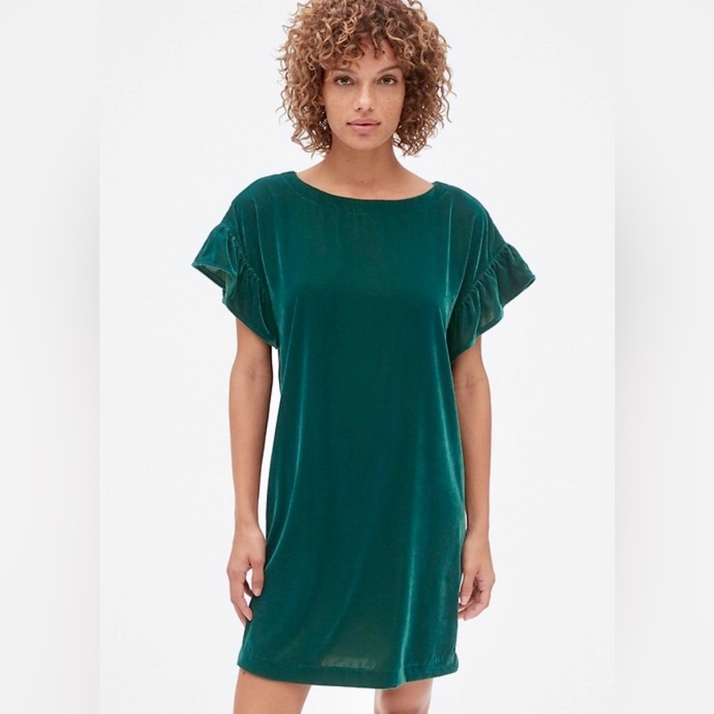 NWT Gap Elegant Emerald Velvet Dress